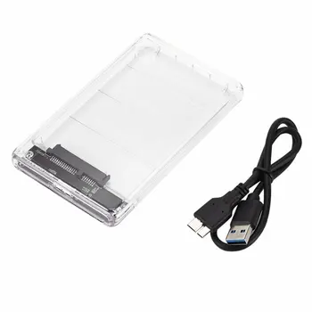 

2.5 inch Transparent USB3.0 HDD Case Tool Free Hard Drive Enclosure SATA to MICRO USB3.0 Transparent Hard Disk Box