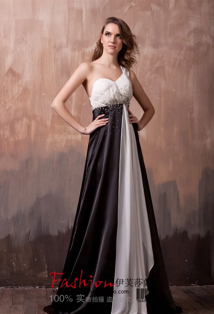 vestido вечерние длинные черные платья невесты на одно плечо Элегантные платья для подружек невесты