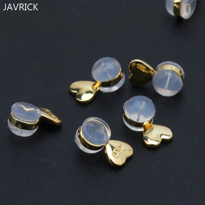 12 Pieces Soft Silicone Earring Backs for Studs Silver Gold Earring  Replacements Hypoallergenic Safety Earring Back - AliExpress