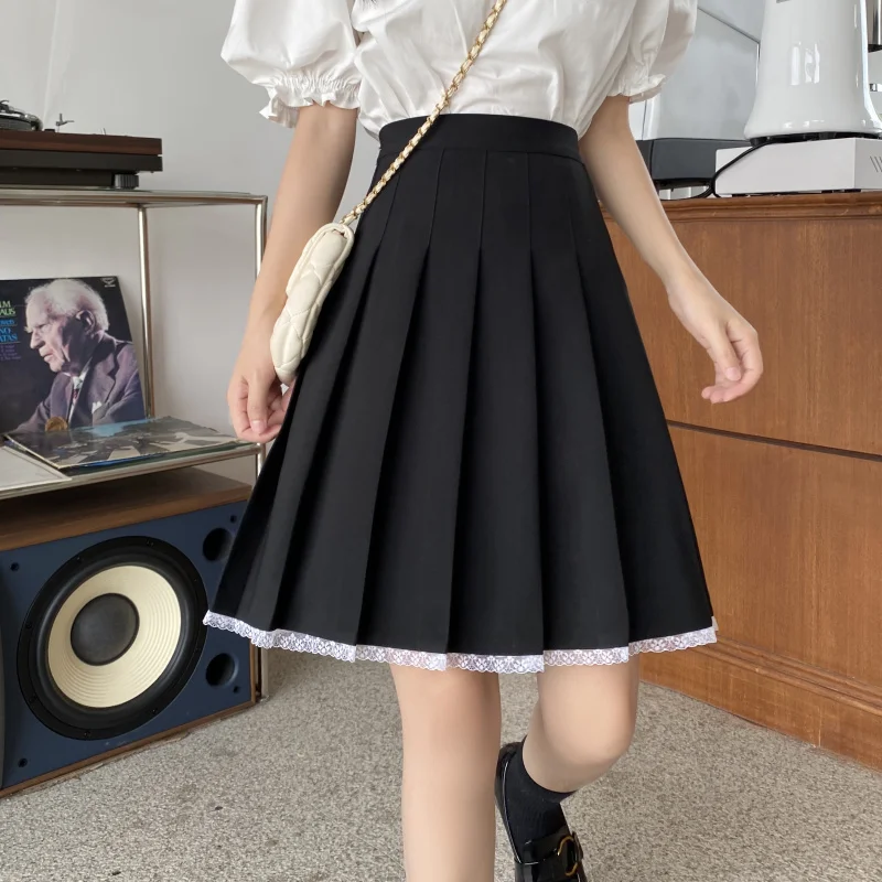 Japanese Summer Kawaii Lace Pleated Skirt - 5 - Kawaii Mix