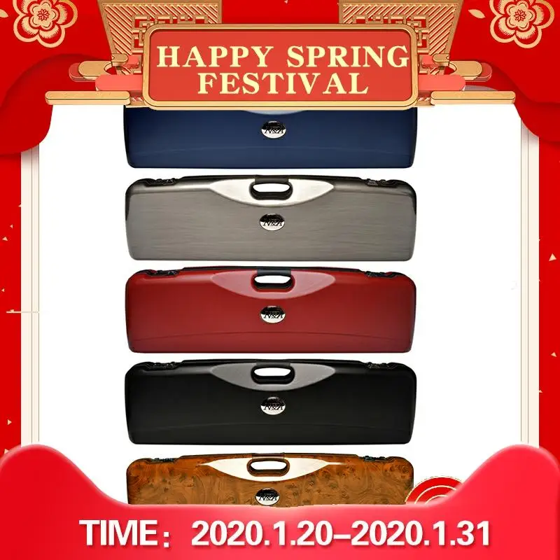  High Quality 1/2 Pool Cue Case Box 3/4 One Piece Snooker Box ABS Material Portable Password High Ca