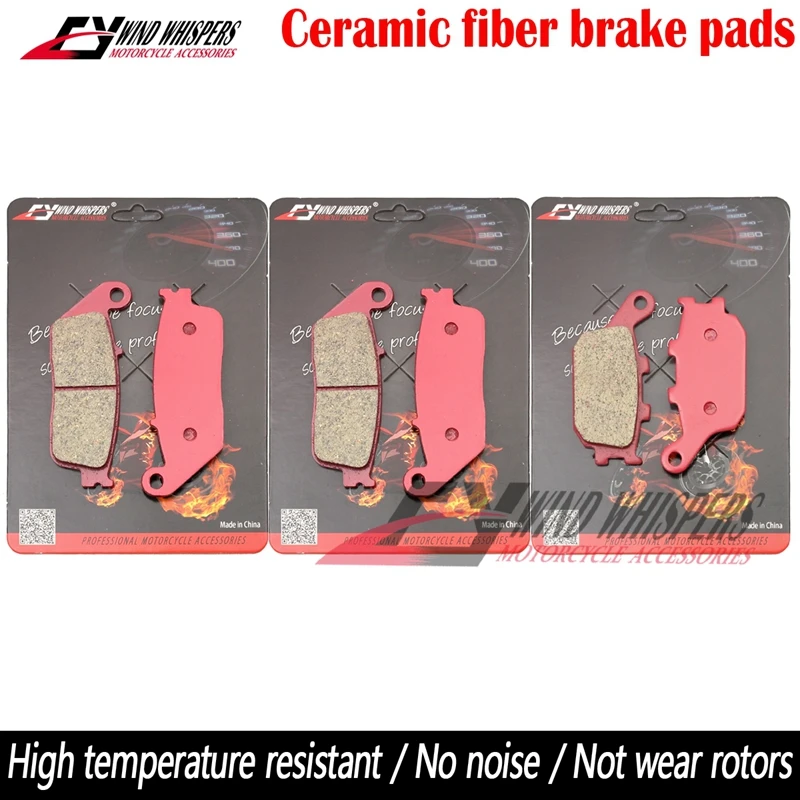 Ceramic Front Rear Brake Pads For Kawasaki KLE 650 Versys KLE650 2016