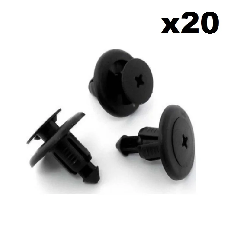 20x For Vauxhall Bumper & Splash Guard Plastic Rivet Body Panel