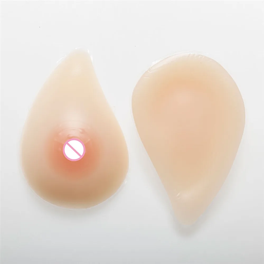 500g/pair Classic Spiral Silicone Boobs+High Quality Lace Cotton Pocket Bra) Mastectomy Fake Boobs Breast Form Bra Set