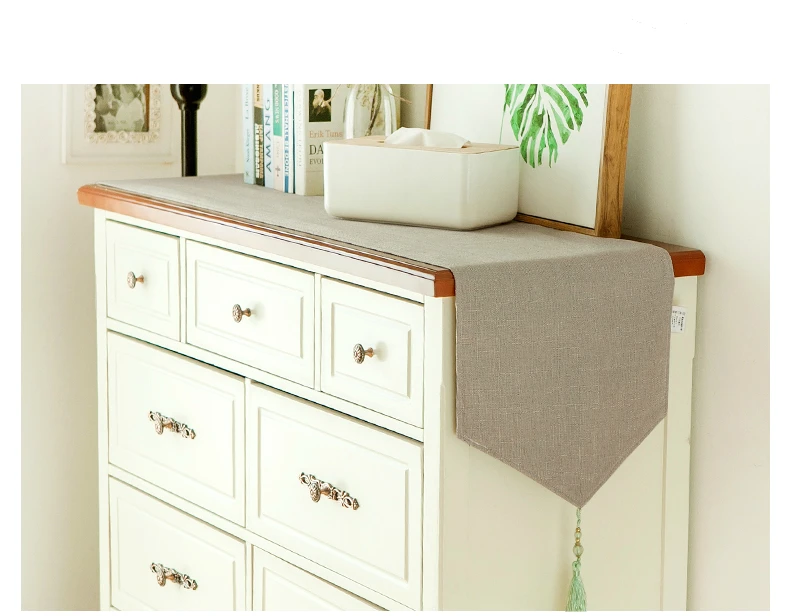 Modern Simple Table Flag American Long Strip Coffee Table Table Cloth Fabric Nordic Shoe Cabinet TV Cabinet Cover Towel Chinese