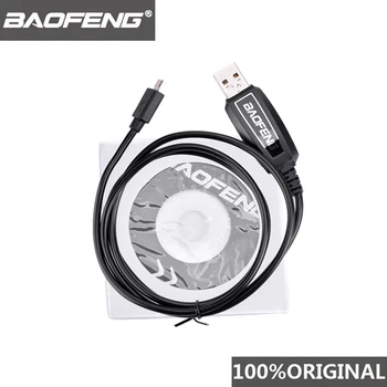 

100% Original Baofeng T1 Walkie Talkie USB Programming Cable For T1 Two Way Radio BF-9100 BF-T1 Y Port Driver With CD Software