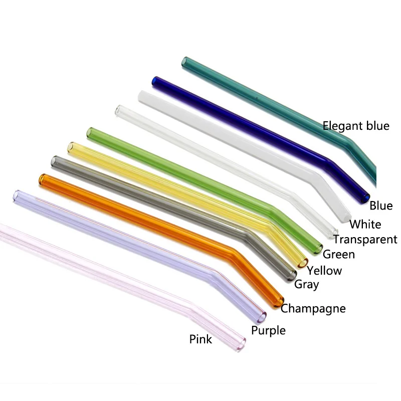 Питьевой Набор соломинок на день рождения Коктейльная щетка для чистки 1 комплект товары для дома изогнутый комплект щеток для чистки 10 цветов Многоразовые - Цвет: Зеленый