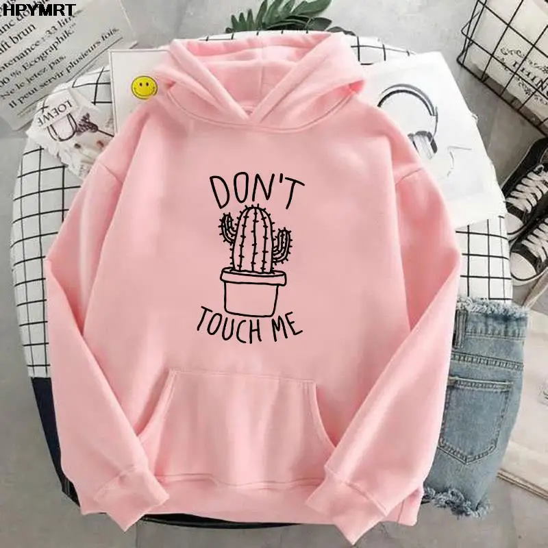 

Женская Осенняя теплая толстовка с капюшоном и длинным рукавом, в стиле Харадзюку