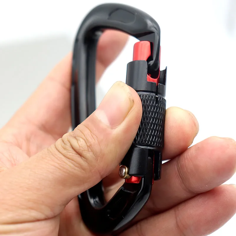 2 Stück Karabinerhaken, langlebiger Karabiner, Schlüsselanhänger, Carabeaner-Haken, tragen Sie das Gewicht von 24 kN – Detail 4