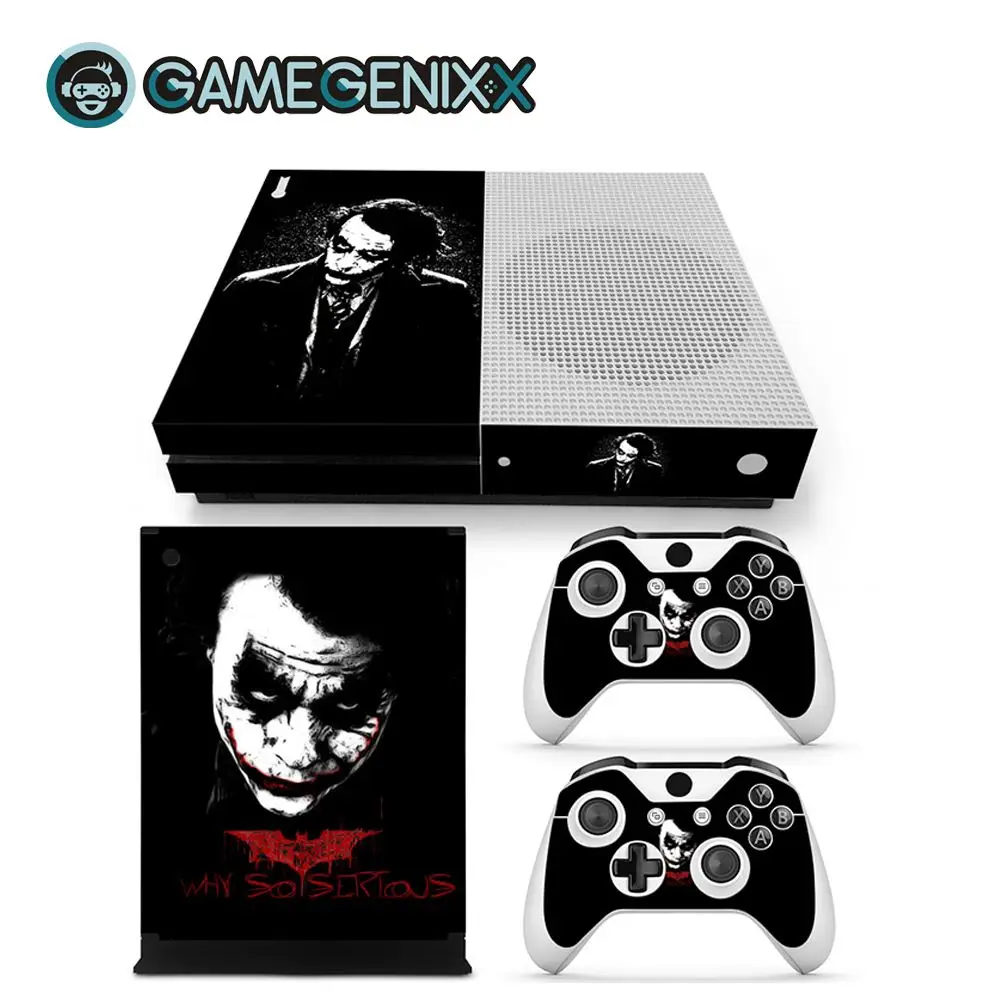 GAMEGENIXX Кожа Наклейка виниловая оберточная Крышка для Xbox One Slim консоли и 2 контроллеров-Джокер