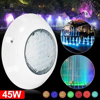 

New AC12V LED RGB Swimming Pool Light 45W with Remote Controller Waterproof IP68 Submersible Light Underwater Night Lamp Outdoor