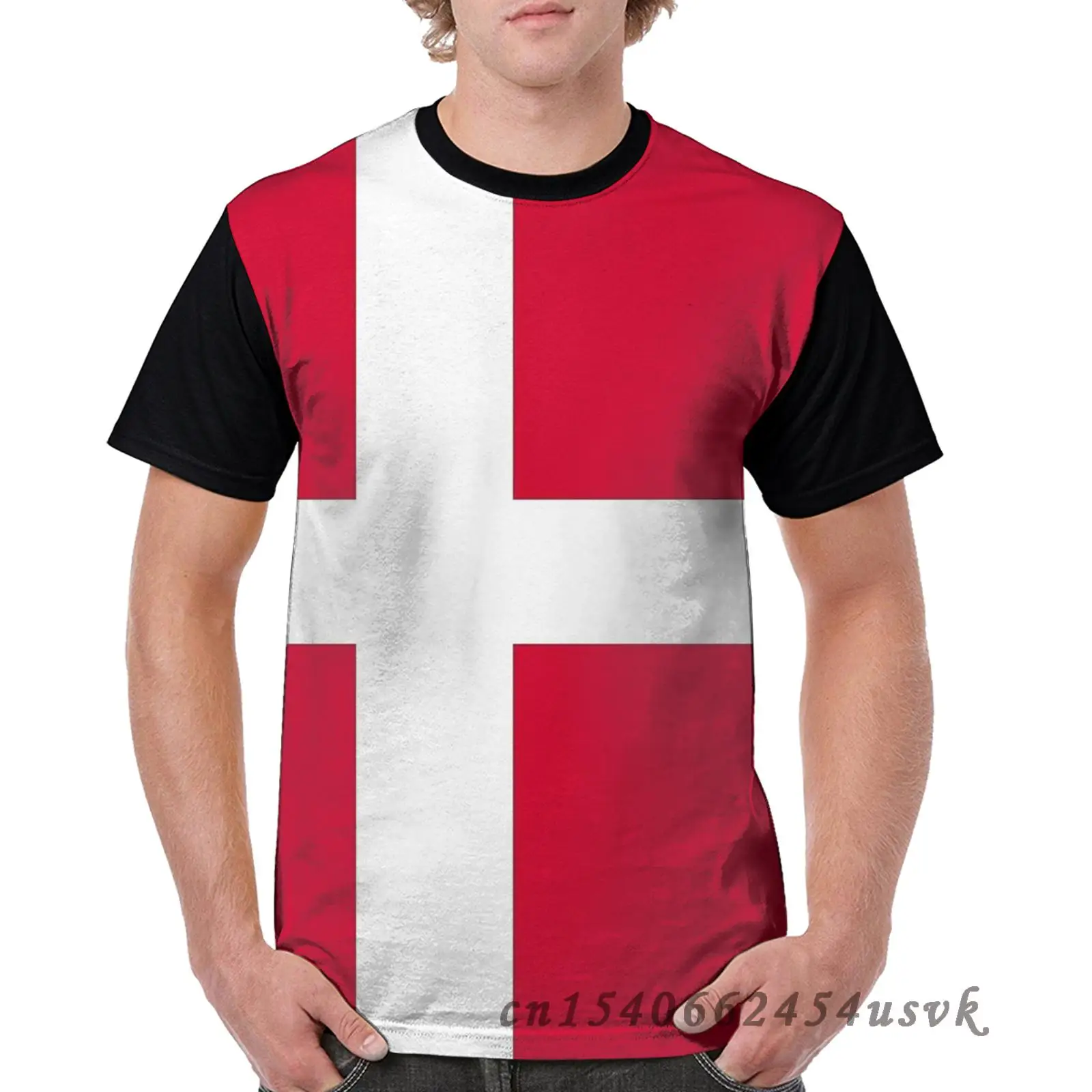 Забавная семейная Одинаковая одежда мужская футболка с данийским флагом женская