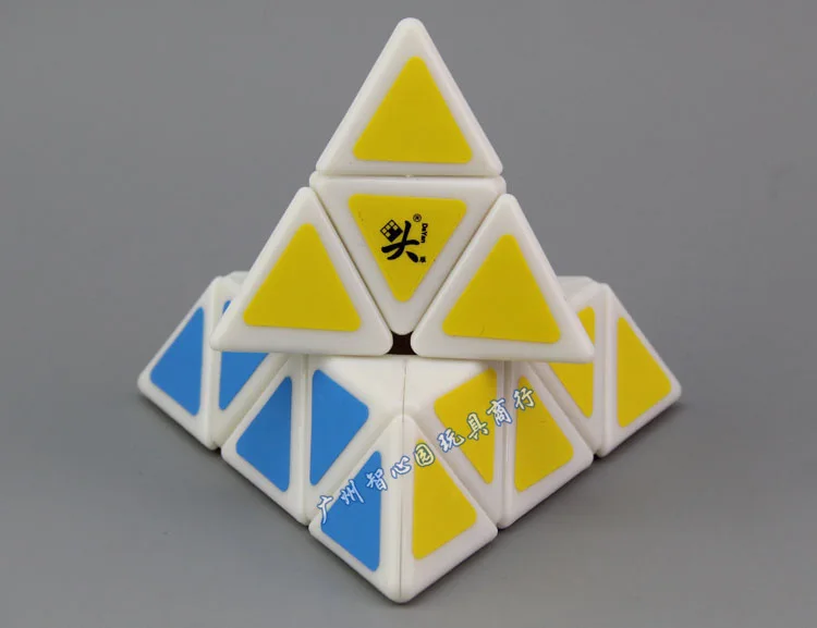 Гуси Пирамида Кубик Рубика Белый Даян треугольный четырехосевой Tetrahedral Abnormity Cube