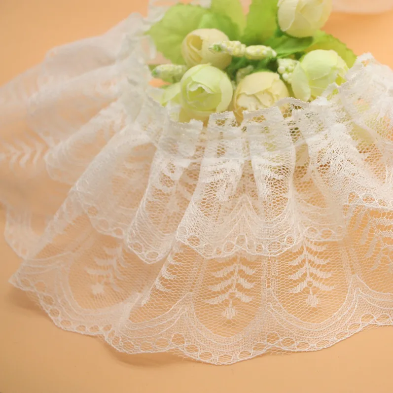 1Yards-91cm-New-Lace-Fabric-Materials-Leaf-Lace-Ribbon-Trim-9CM-Embroidery-Lace-Fabric-For-Wedding