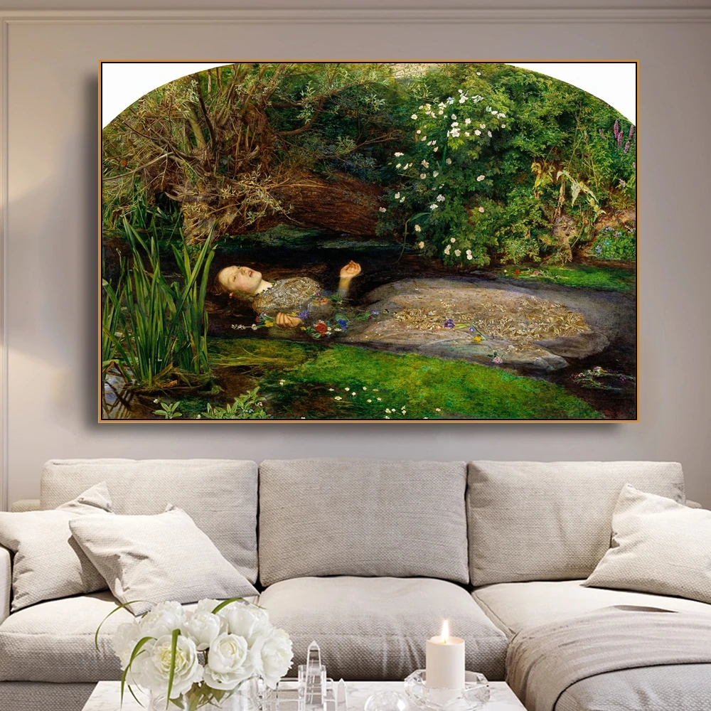 Ophelia от John Everett Millais холст живопись каллиграфия плакаты картины на стену принты