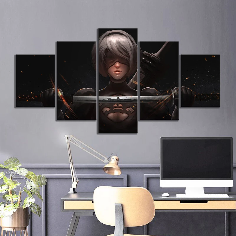 5 шт. декоративная живопись постер новые модные туфли-лодочки для офиса дома