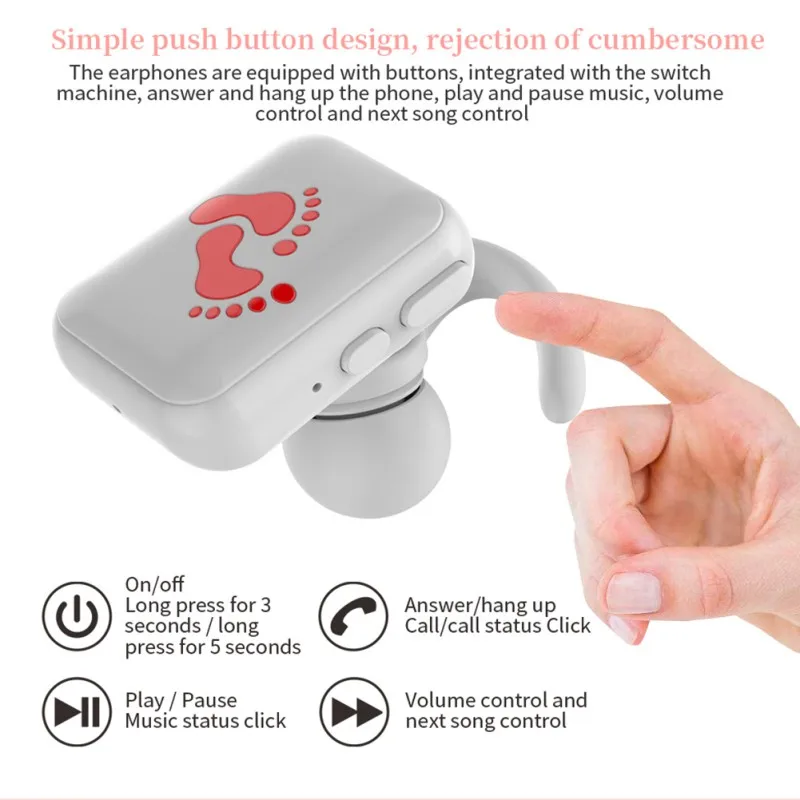 ZW-T 4 TWS Bluetooth наушники Bluetooth 5,0 новые портативные беспроводные Bluetooth гарнитуры