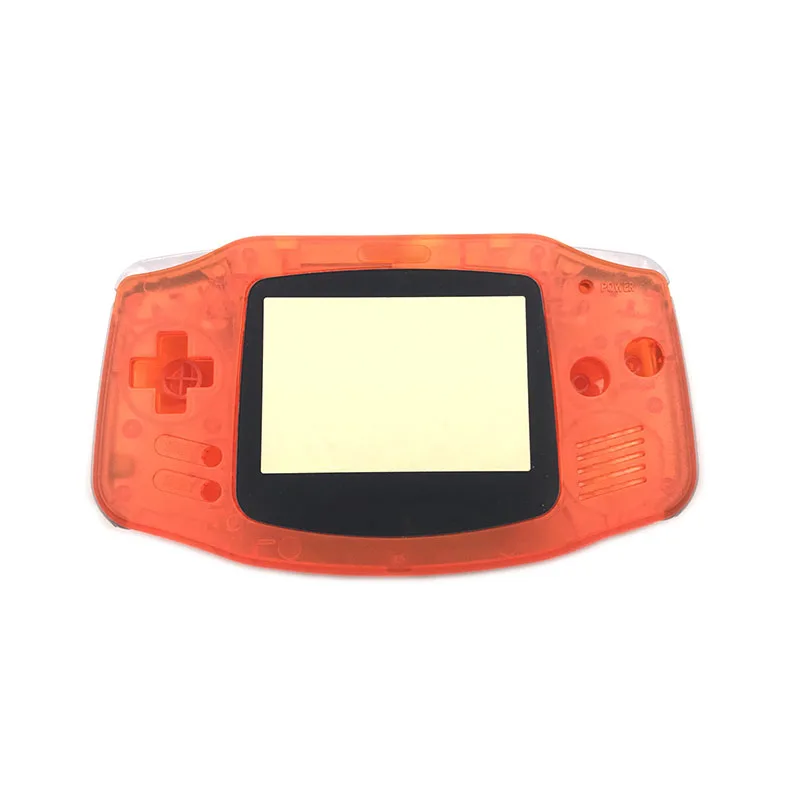20 шт. для Gameboy Advance светится в темноте пластиковый корпус w экран для GBA светящийся чехол - Цвет: clear orange