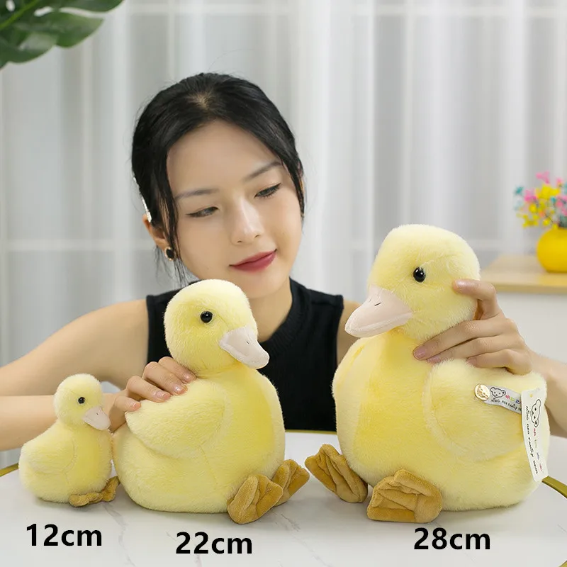 

12cm Cute Mini Yellow Duck Plush Toys Soft Stuffed Animals Dolls Toy for Kids Children Baby Girls Christmas Gifts