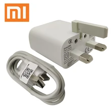 Xiao mi UK Plug быстрое зарядное устройство USB адаптер type-C кабель для mi 9 pro 8 9T Lite 6 CC9 A1 A2 Max 3 mi x 3 2 2S Red mi note 8 7 k20 pro