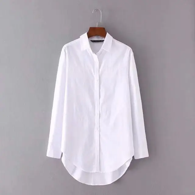 Xiaoling, 35-8273 Европейская и американская мода Удлиненная рубашка