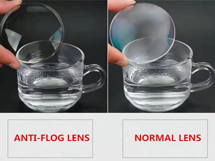 Super Tough MR-8 Series Anti-Fog lens Index 1.56/1.61/1.67 Optical Prescription Aspherica Resin Lens Myopia Hyperopia HMC Lenses
