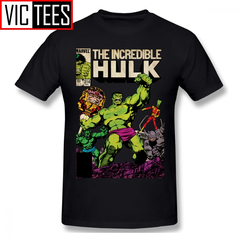 

Mens Hulk T Shirts The Incredible Hulk Comic -314 T-Shirt Classic Tee Shirt Funny Graphic Cotton Mens Plus size Tshirt