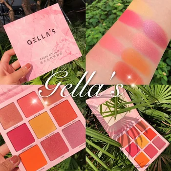 

Eyeshadow Palette Shimmer Matte Glitter Makeup Cheek Blusher Palette Face Blush Bronzer Highlighter Cosmetic Eyeshadow Pallete