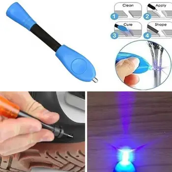 

5 Second Quick Fix Liquid Glue Pen Uv Light Repair Plastic Liquid Tool Office With Compound Supplies Super Glue Welding Pow N6D4