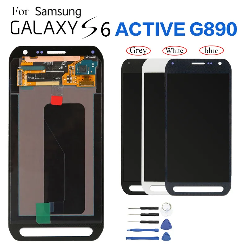 item inhoud Bron For Samsung S6 active G890 Display Screen module for Samsung S6 active G890  lcd display screen replacement with Burn Shadow|Mobile Phone LCD Screens| -  AliExpress