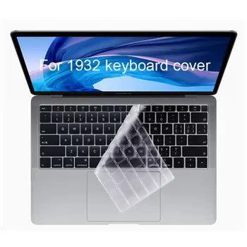 

Mosible Keyboard Cover for Macbook Air 13 A1932 with Retina Display Touch ID English Skin Protector Silicone US model