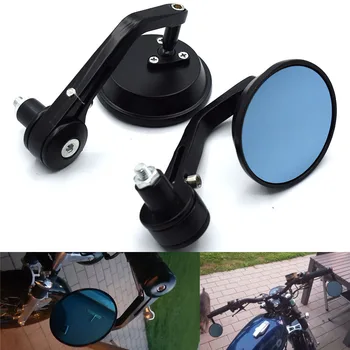 

Universal motorcycle 7/8" 22mm handlebar end rearview mirrors For Kawasaki Ninja 500R EX500 650R EX650 ER-6F ER-6N ZX9R