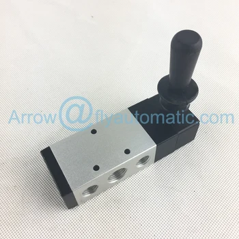 

Airtac 4H330E-08 1/4" 4H330E-10 3/8" Exhaust Center Toggle Style Hand Valve