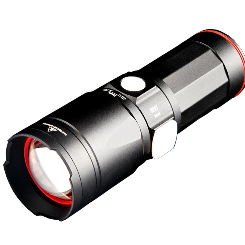 

USB Intelligent Charging Night Fishing Tools 4 Light Source Durable Portable Strong Light Flashlight