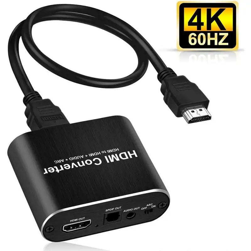 

HDMI To HDMI SPDIF 2CH/5.1CH Audio Extractor Converter Audio Splitter HDMI To Audio HDMI Converter HDMI To AV 4K Video Box