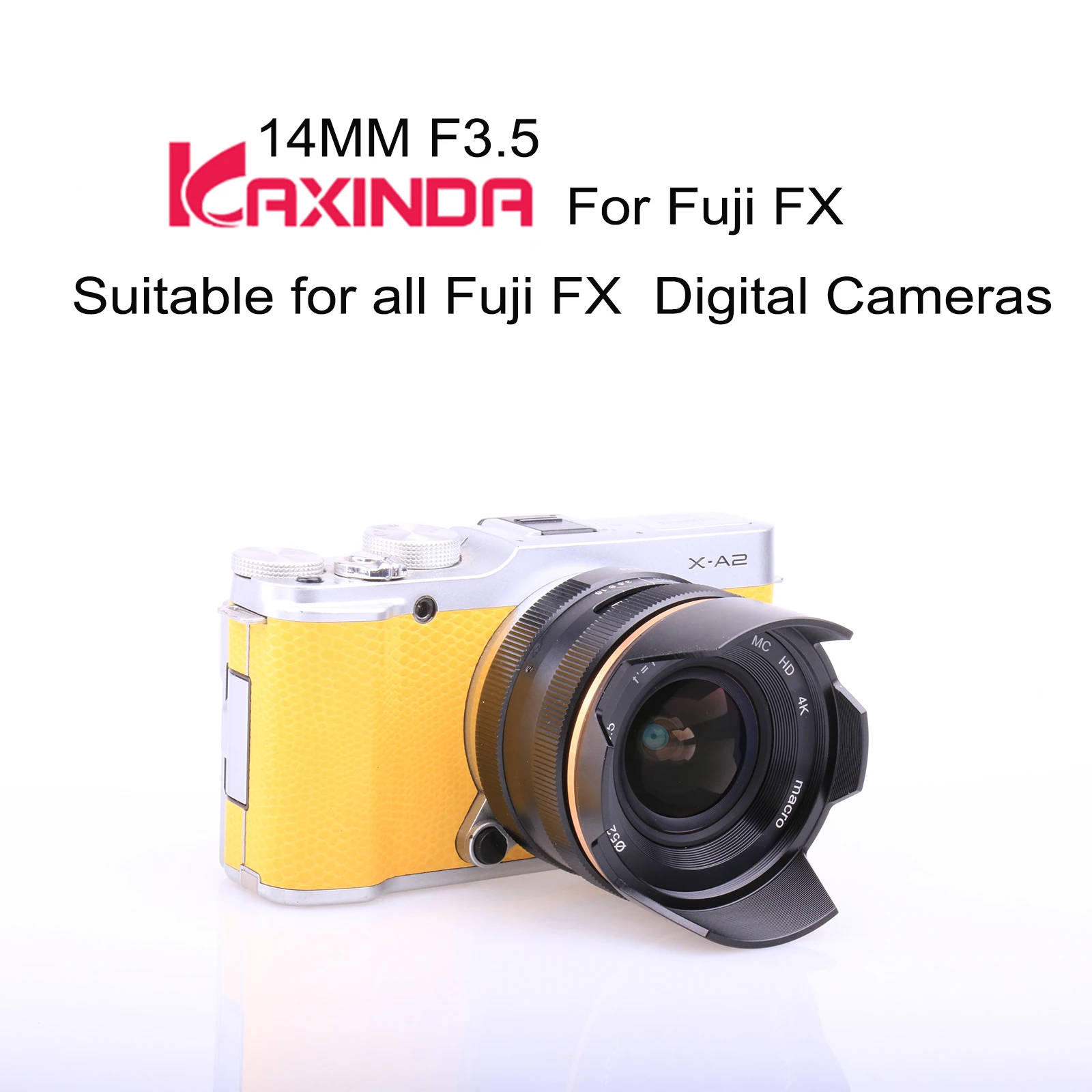 

Kaxinda 14mm f/3.5 Wide Angle Manual Prime Lens for Fujifilm XT10 XT20 XT2 Mirrorless Camera