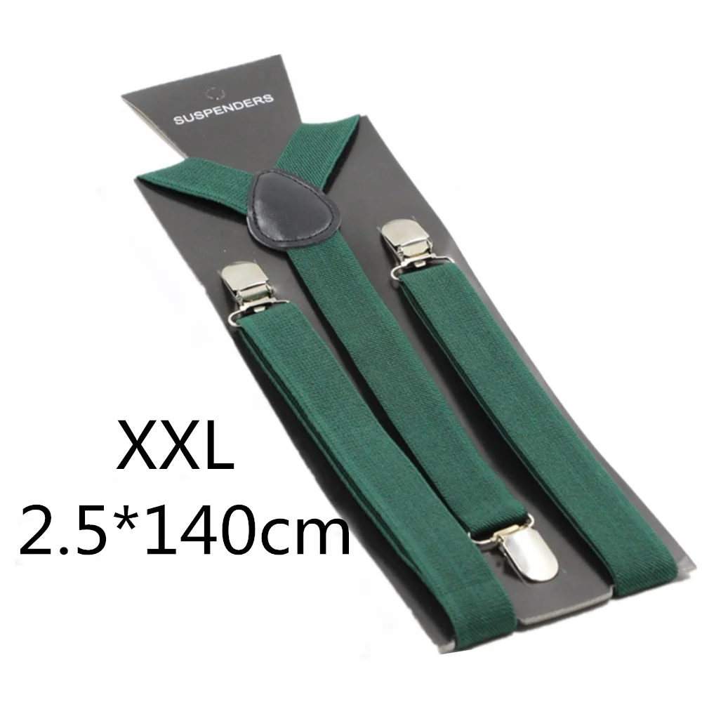 Blackish green-140cm Подтяжки для родителей и детей черного, зеленого, желтого цвета, для мужчин, женщин, мальчиков и девочек, эластичные регулируемые Детские подтяжки, аксессуары унисекс - Цвет: Blackish green-140cm
