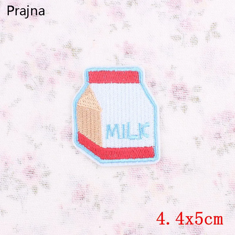 Черный Prajna/нашивки в японском стиле, нашивки с вышивкой, нашивки для одежды, DIY, нашивки в виде бутылки с героями мультфильмов для детской куртки, одежда - Цвет: Черный