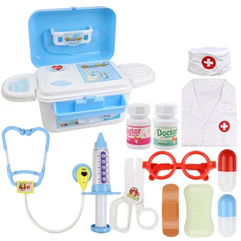 

13Pcs Children Pretend Doctor Role Play Medical Toy With Stethoscope Training Toy For Children Educational Toys Birthday Gift
