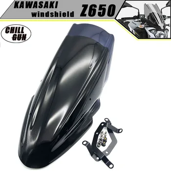 

Motorcycle Accessories WindScreen Windshield Wind Deflectors Viser VIsor Fits For Kawasaki Z6502017-2020 Z 650 17'20'