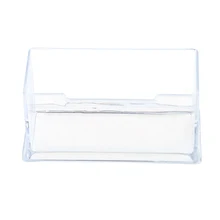 Чистая визитная карточка держатель акриловый пластиковый дисплей стойка настольный офис H7EC