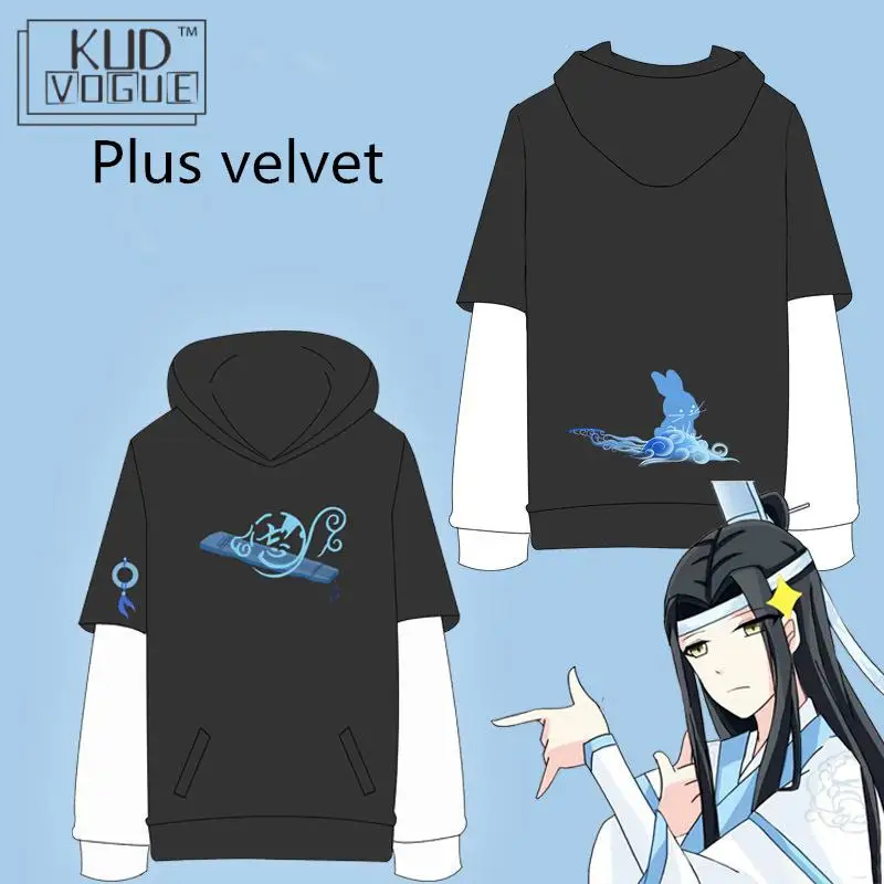 Grandmaster Of Demonic Cultivation Lan Wangji Wei Wuxian пальто с капюшоном и вышивкой куртка унисекс для женщин и мужчин зимняя Толстовка подарки