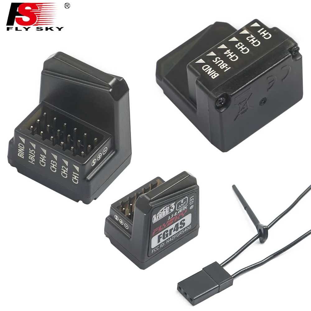 Flysky FGR4/FGR4S/FGR4P Receiver single antenna bidirectional four-way PPM/IBUS For Flysky FS-NB4 Remote Control Flysky FGR4/FGR4S/FGR4P Receiver single antenna bidirectional four-way PPM/IBUS For Flysky FS-NB4 Remote Control