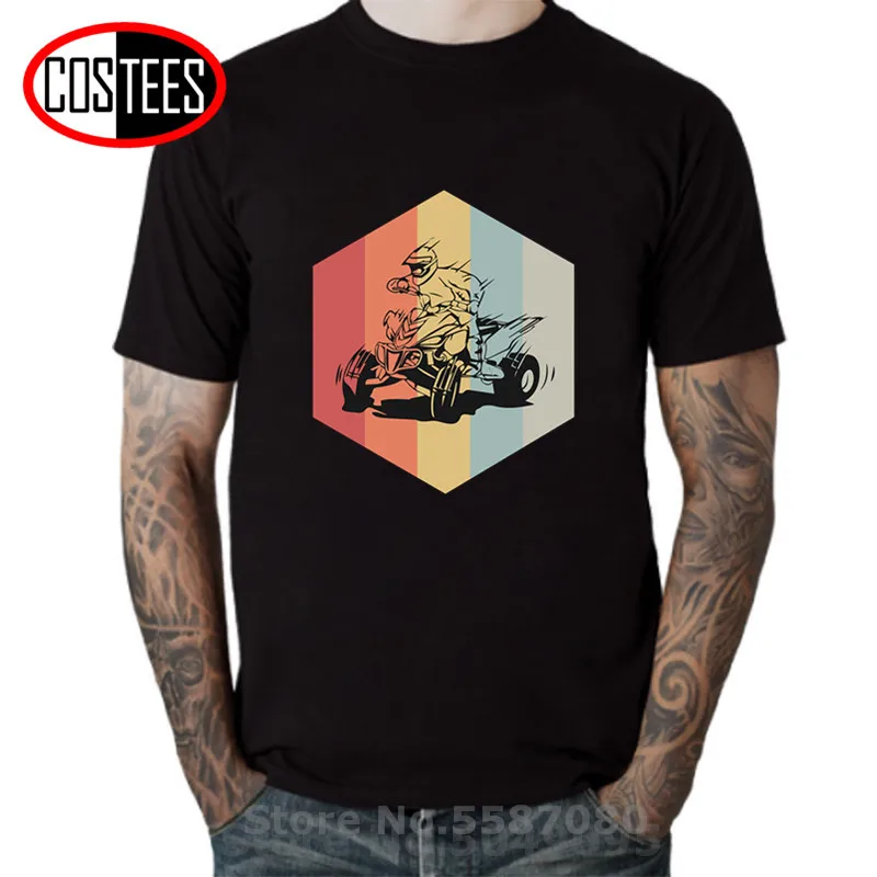 Quad Biker Vintage 70s Gift Idea Tee shirt ATV motorcycle Icon T shirts Retro Quadbike t-shirts 2020 New Arrival Hot merchandise | Мужская