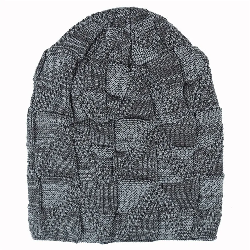 Модные зимние вязаные шапки Skullies, вязаные шапочки шерстяные, сохраняющие тепло, мужские шапки, одноцветные, плотные шапочки, головные уборы, аксессуары