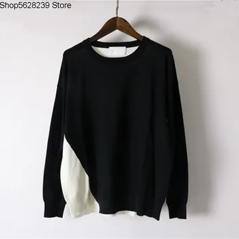 

Single Spell Color Comfortable Joker Long Sleeve Backing Beautiful Slave Knitting Sweater None