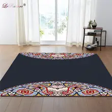 LeRadore роскошный Европейский Boho ковер для гостиной стул коврик для йоги нескользящий мягкий коврик для спальни полиэстер лохматый коврик для пола
