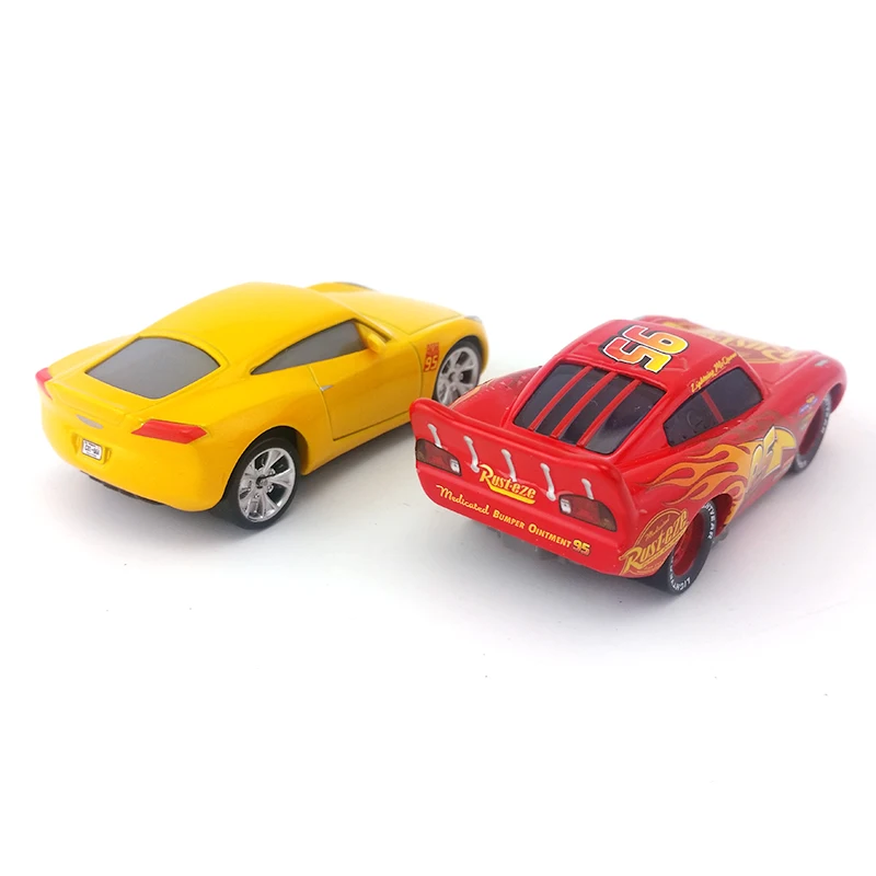 Disney Pixar Cars 3 Cruz Ramirez& Lightning McQueen 1:55 литая металлическая модель игрушечной машины свободный подарок для мальчиков