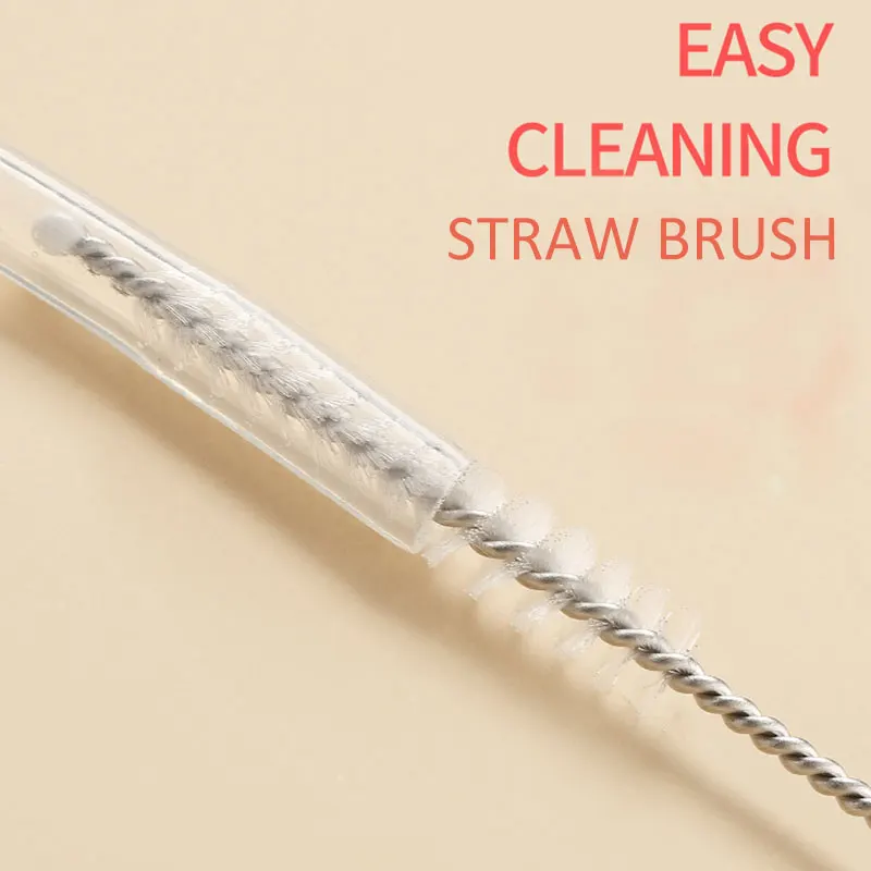 

Cocktail Wedding Kitchen Tool Stainless Steel 22.5*1cm Straw Brush Brush Pipette Brush Reusable Party Supplies Drinks Water