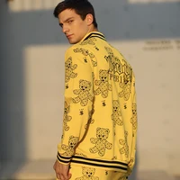 Alex Plein Teddy Bear Printing Men Sets Track Tracksuit Sports Jogging Hommen Men Fashion Clothing Streetwear Funny Cartoon New 2